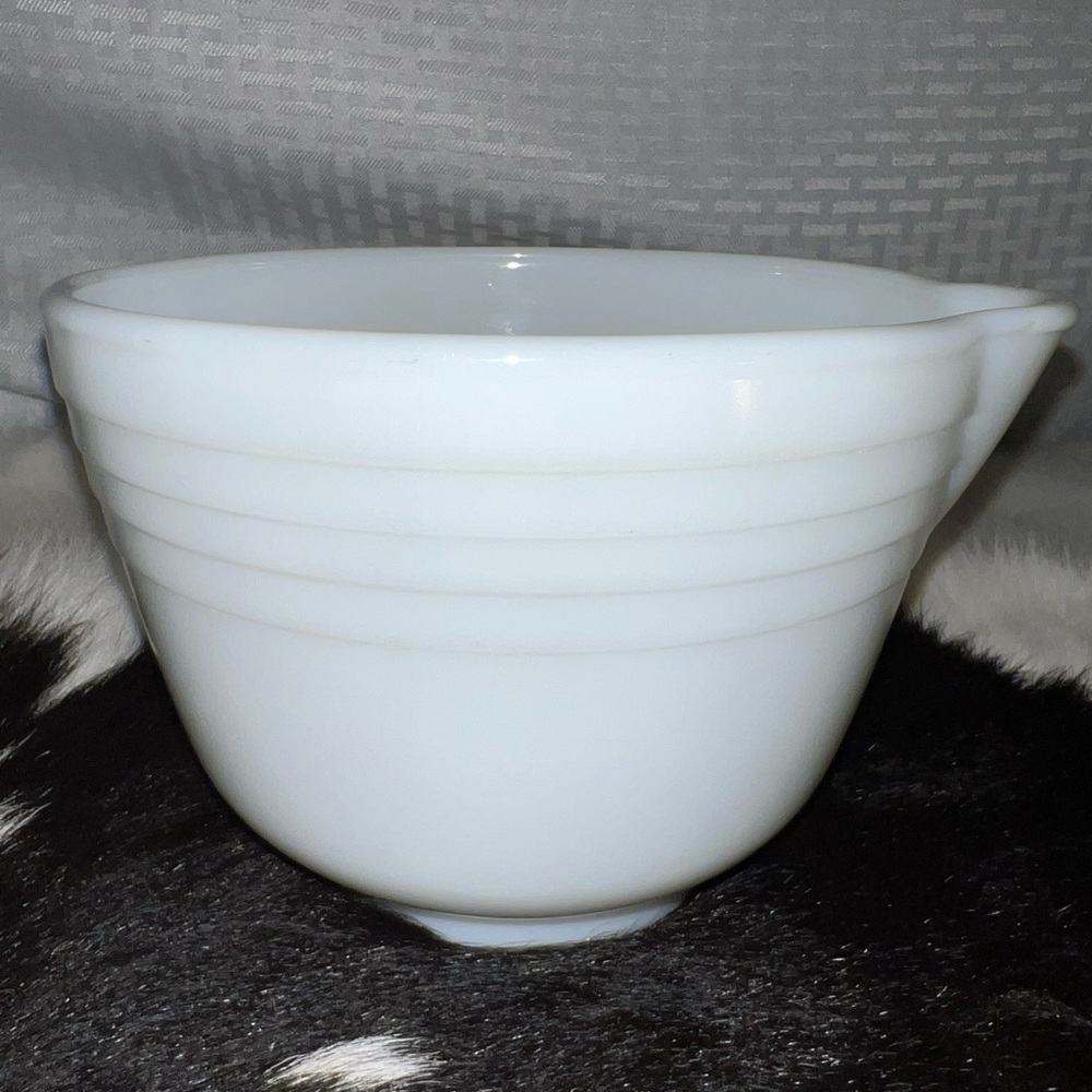 Vintage white Pyrex mixing bowl